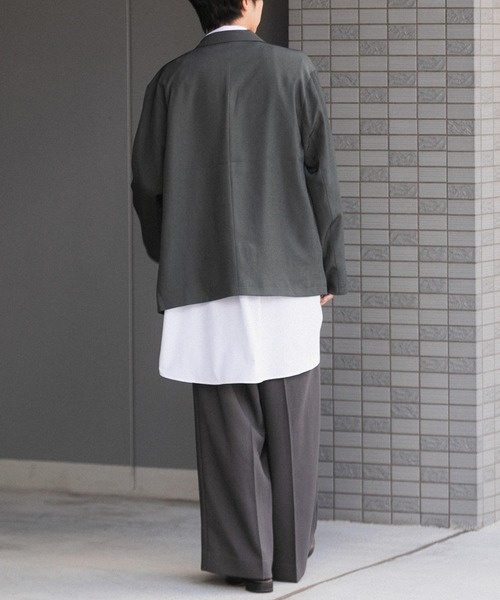 SENSE OF PLACE by URBAN RESEARCH（センスオブプレイスバイアーバンリサーチ）の「ダブルルーズジャケット（その他アウター・メンズ・グレー/ベージュ・LARGE/MEDIUM）」の8枚目の写真