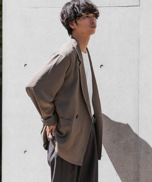 SENSE OF PLACE by URBAN RESEARCH（センスオブプレイスバイアーバンリサーチ）の「ダブルルーズジャケット（その他アウター・メンズ・グレー/ベージュ・LARGE/MEDIUM）」の20枚目の写真