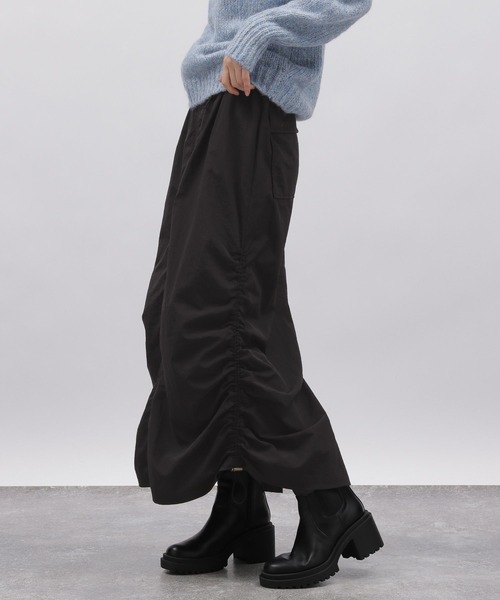 LAKOLE(ラコレ)の「パラシュートスカート2 / 980308(スカート・レディース・ブラック/カーキ・MEDIUM/SMALL)」の6枚目の写真