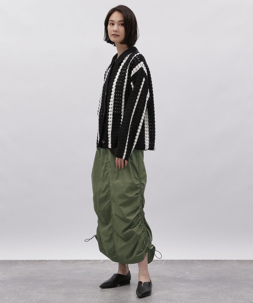 LAKOLE(ラコレ)の「パラシュートスカート2 / 980308(スカート・レディース・ブラック/カーキ・MEDIUM/SMALL)」の8枚目の写真