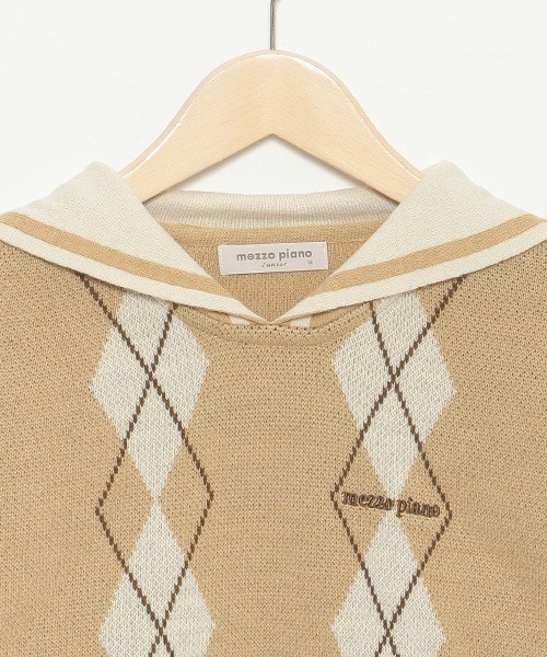 mezzo piano Junior（メゾピアノジュニア）の「アーガイルセーラー  