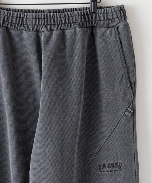 THRASHER(スラッシャー)の「【THRASHER/スラッシャー】ピグメント加工 ヘビーウェイト ワンポイントブランドロゴ同色刺繍 スウェットパンツ(スウェットパンツ・メンズ・ホワイト/ブラック・X-LARGE/LARGE/MEDIUM)」の5枚目の写真