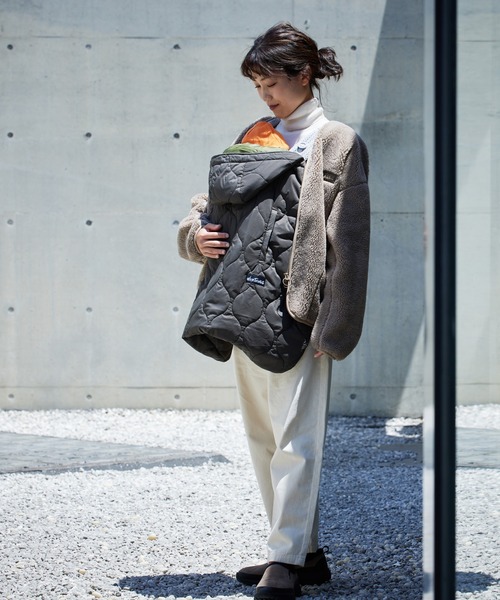 DADWAY（ダッドウェイ）の「WTキルティング防寒ケープ（その他ベビー用品・メンズ・オリーブ/ブラック/モスグリーン・ONE SIZE）」の2枚目の写真