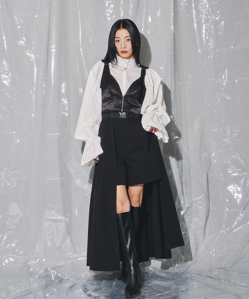 VIOLETTA（ヴィオレッタ）の「フロントジップサテンビスチェ（その他