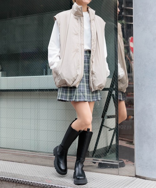 3.3 Field Trip (3.3フィールドトリップ)の「3.3 Field Trip/チェックミニスカート 2983554(スカート・レディース・ブルー/ネイビー・FREE)」の15枚目の写真