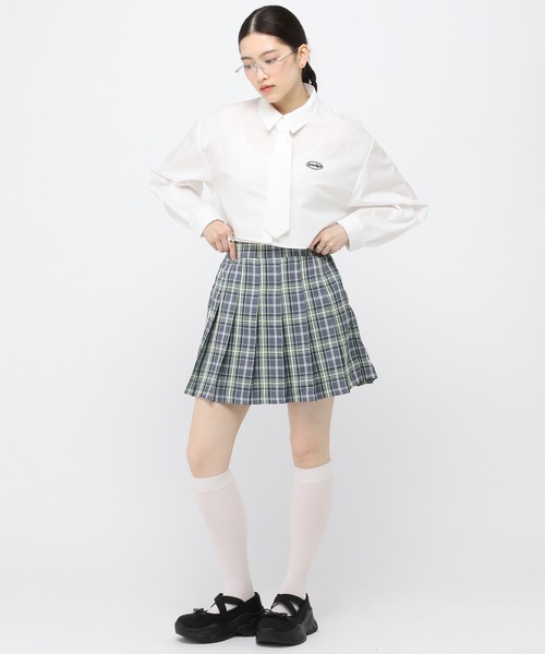 3.3 Field Trip (3.3フィールドトリップ)の「3.3 Field Trip/チェックミニスカート 2983554(スカート・レディース・ブルー/ネイビー・FREE)」の3枚目の写真
