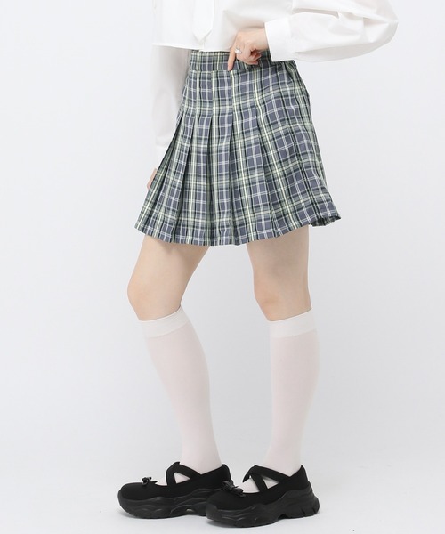 3.3 Field Trip (3.3フィールドトリップ)の「3.3 Field Trip/チェックミニスカート 2983554(スカート・レディース・ブルー/ネイビー・FREE)」の7枚目の写真