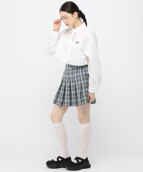 3.3 Field Trip (3.3フィールドトリップ)の「3.3 Field Trip/チェックミニスカート 2983554(スカート・レディース・ブルー/ネイビー・FREE)」の4枚目の写真