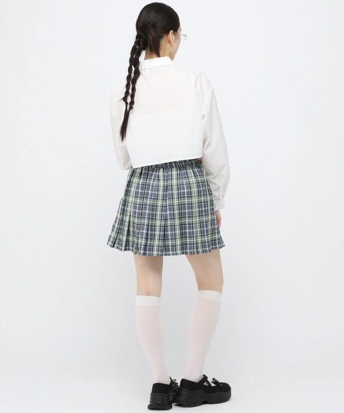 3.3 Field Trip (3.3フィールドトリップ)の「3.3 Field Trip/チェックミニスカート 2983554(スカート・レディース・ブルー/ネイビー・FREE)」の5枚目の写真