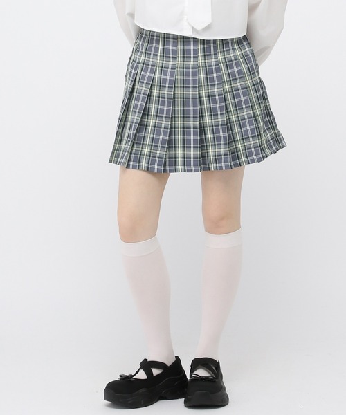 3.3 Field Trip (3.3フィールドトリップ)の「3.3 Field Trip/チェックミニスカート 2983554(スカート・レディース・ブルー/ネイビー・FREE)」の6枚目の写真