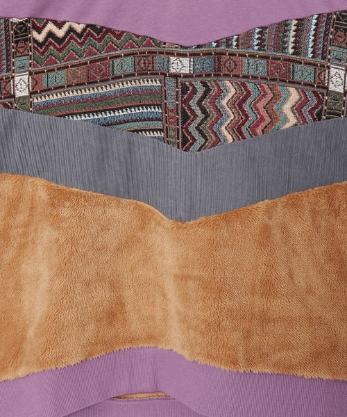 チャイハネ（チャイハネ）の「【チャイハネ】ファザナパッチワークパーカーM（パーカー・メンズ・パープル/ブラック/ホワイト・FREE）」の15枚目の写真