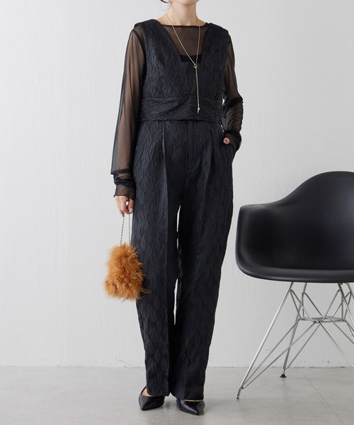 PAPILLONNER(パピヨネ)の「フェザーミニショルダー(ハンドバッグ・レディース・ブラウン/グリーン・FREE)」の14枚目の写真