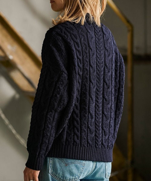 Oldderby Knitwear ケーブルニット JM1006（ニット/セーター