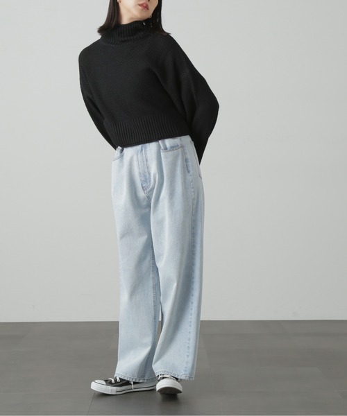 FREE'S MART(フリーズマート)の「◇4者混鹿の子ショート丈タートルネックニット(ニット/セーター・レディース・オフホワイト/ライトグリーン/ブラック/ピンク/ブルー・FREE)」の20枚目の写真