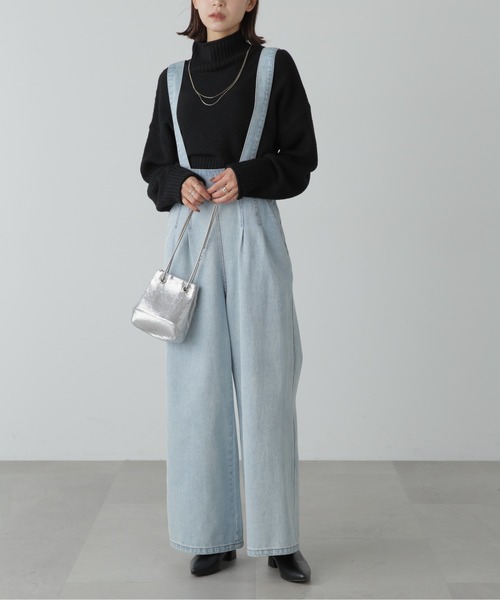 FREE'S MART(フリーズマート)の「◇4者混鹿の子ショート丈タートルネックニット(ニット/セーター・レディース・オフホワイト/ライトグリーン/ブラック/ピンク/ブルー・FREE)」の22枚目の写真