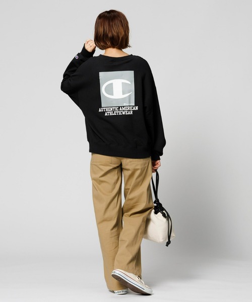 Champion(チャンピオン)の「【Champion】バックプリントスウェット(スウェット・レディース・サックスブルー/ブラック/ホワイト・M/L)」の9枚目の写真