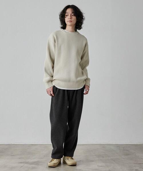 coen（コーエン）の「ニットフラノあったかシェフパンツ"CHEF PANTS"（その他パンツ・メンズ・ブラック/ネイビー/ダークグレー・S/M/L/XL）」の7枚目の写真