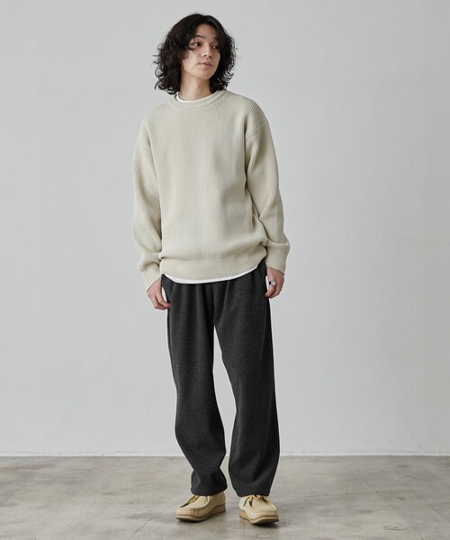 coen（コーエン）の「ニットフラノあったかシェフパンツ"CHEF PANTS"（その他パンツ・メンズ・ブラック/ネイビー/ダークグレー・S/M/L/XL）」の9枚目の写真