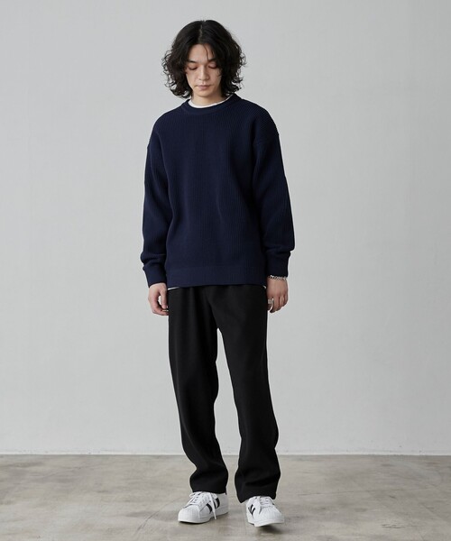 coen（コーエン）の「ニットフラノあったかシェフパンツ"CHEF PANTS"（その他パンツ・メンズ・ブラック/ネイビー/ダークグレー・S/M/L/XL）」の13枚目の写真