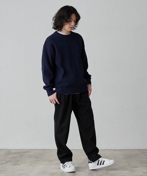 coen（コーエン）の「ニットフラノあったかシェフパンツ"CHEF PANTS"（その他パンツ・メンズ・ブラック/ネイビー/ダークグレー・S/M/L/XL）」の15枚目の写真