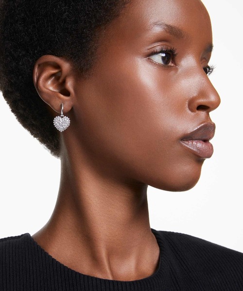 セール】【公式】【スワロフスキー】Idyllia ドロップピアス, ハート