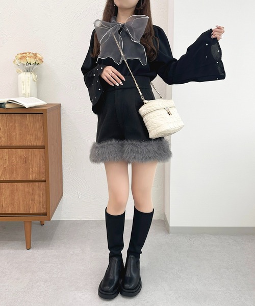 apres jour（アプレジュール）の「オーガンジーボウタイブラウス【ZOZOTOWN限定アイテム】（シャツ/ブラウス・レディース・ブラック/オフホワイト/モカ・X-LARGE/フリー）」の17枚目の写真
