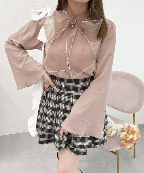 apres jour（アプレジュール）の「オーガンジーボウタイブラウス【ZOZOTOWN限定アイテム】（シャツ/ブラウス・レディース・ブラック/オフホワイト/モカ・X-LARGE/フリー）」の19枚目の写真