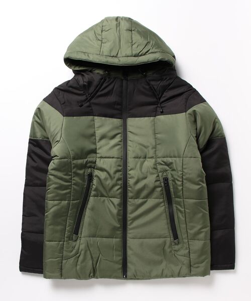 STYLEBLOCK（スタイルブロック）の「デュスポ中綿切替ブルゾン（ダウンジャケット/コート・メンズ・カーキ/ホワイト/ブルー/ベージュ・M/L）」の9枚目の写真