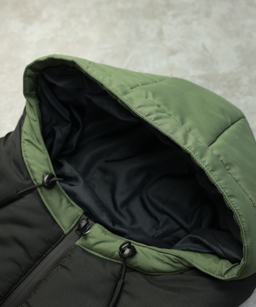 STYLEBLOCK（スタイルブロック）の「デュスポ中綿切替ブルゾン（ダウンジャケット/コート・メンズ・カーキ/ホワイト/ブルー/ベージュ・M/L）」の13枚目の写真