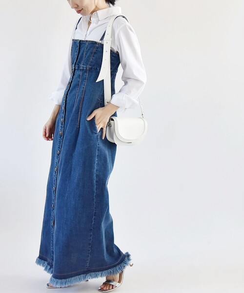 quaranciel(カランシエル)の「quaranciel: ハーフムーン ミニ ショルダー バッグ(ショルダーバッグ・レディース・ブラック/ホワイト/ピンク/ブルー・ONE SIZE)」の5枚目の写真