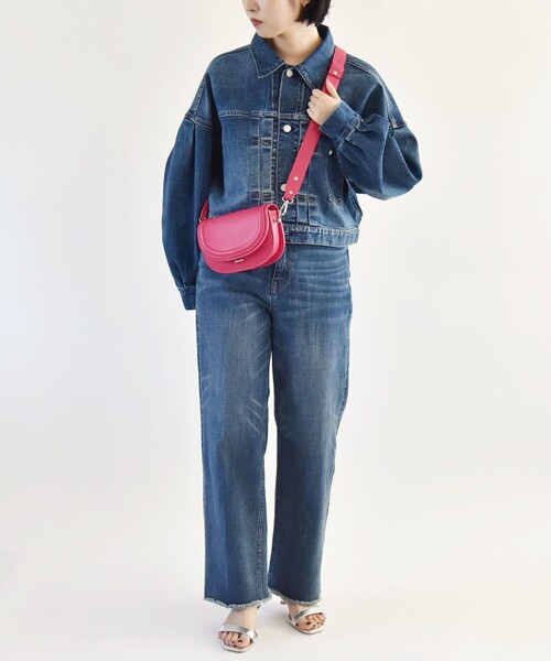 quaranciel(カランシエル)の「quaranciel: ハーフムーン ミニ ショルダー バッグ(ショルダーバッグ・レディース・ブラック/ホワイト/ピンク/ブルー・ONE SIZE)」の15枚目の写真