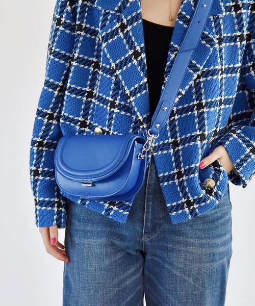 quaranciel(カランシエル)の「quaranciel: ハーフムーン ミニ ショルダー バッグ(ショルダーバッグ・レディース・ブラック/ホワイト/ピンク/ブルー・ONE SIZE)」の21枚目の写真