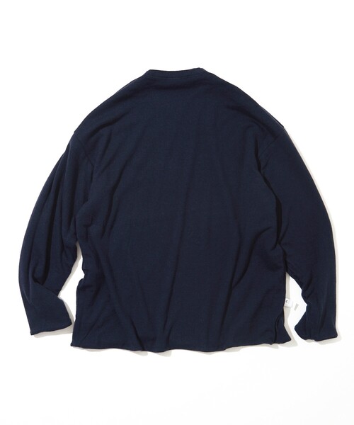 CAHLUMN(カウラム)の「CAHLUMN/カウラム Cashmere Wool Sweatshirt/カシミヤ ウール スウェットシャツ(Tシャツ/カットソー・メンズ・ネイビー/チャコールグレー・XX-LARGE/X-LARGE/LARGE/MEDIUM)」の14枚目の写真