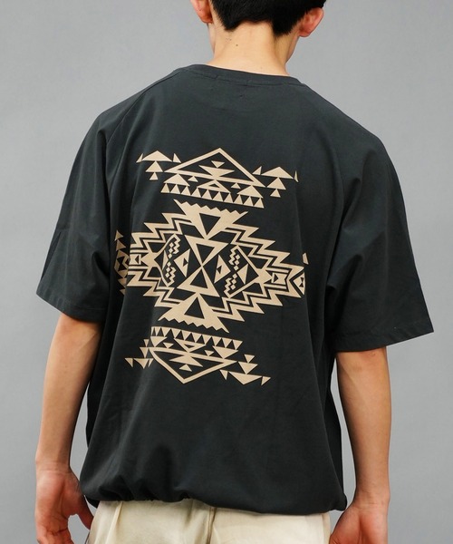 PENDLETON（ペンドルトン）の「PENDLETON/ペンドルトン 半袖Tシャツ 裾ドローコード 速乾 4275-6013（Tシャツ/カットソー・メンズ・グレイッシュブルー/ベージュ/チャコール・L/M/S）」の2枚目の写真