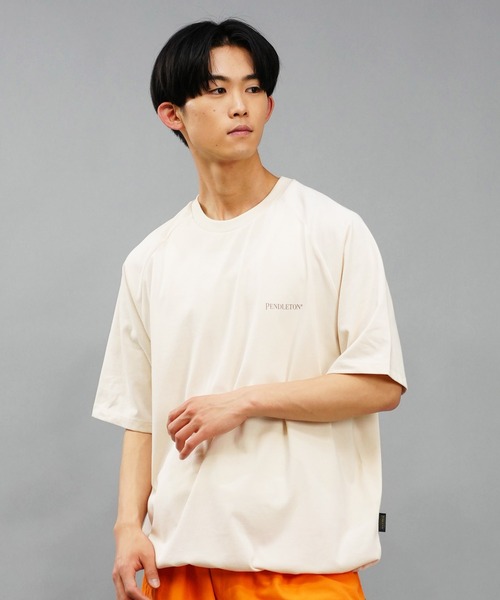 PENDLETON（ペンドルトン）の「PENDLETON/ペンドルトン 半袖Tシャツ 裾ドローコード 速乾 4275-6013（Tシャツ/カットソー・メンズ・グレイッシュブルー/ベージュ/チャコール・L/M/S）」の11枚目の写真