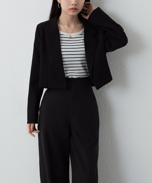SALE *maje* レザーブレザー テーラードジャケット kp004bkha.jpg