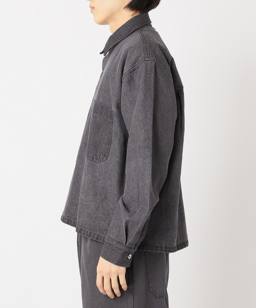 417 EDIFICE（フォーワンセブンエディフィス）の「コンパクトデニムジャケット / Gジャン /ブルゾン "セットアップ着用可"（シャツ/ブラウス・メンズ・ブルー系その他/ブラック/アイボリー・MEDIUM/LARGE）」の13枚目の写真