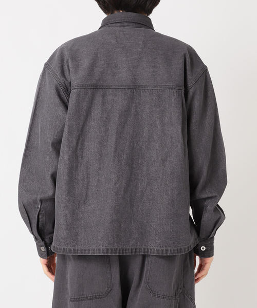 417 EDIFICE（フォーワンセブンエディフィス）の「コンパクトデニムジャケット / Gジャン /ブルゾン "セットアップ着用可"（シャツ/ブラウス・メンズ・ブルー系その他/ブラック/アイボリー・MEDIUM/LARGE）」の20枚目の写真