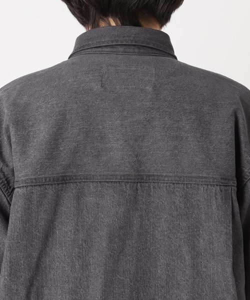 417 EDIFICE（フォーワンセブンエディフィス）の「コンパクトデニムジャケット / Gジャン /ブルゾン "セットアップ着用可"（シャツ/ブラウス・メンズ・ブルー系その他/ブラック/アイボリー・MEDIUM/LARGE）」の8枚目の写真