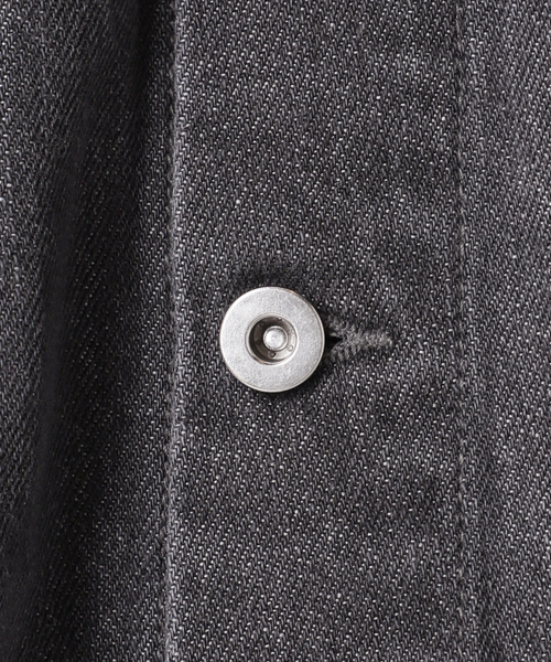 417 EDIFICE（フォーワンセブンエディフィス）の「コンパクトデニムジャケット / Gジャン /ブルゾン "セットアップ着用可"（シャツ/ブラウス・メンズ・ブルー系その他/ブラック/アイボリー・MEDIUM/LARGE）」の14枚目の写真