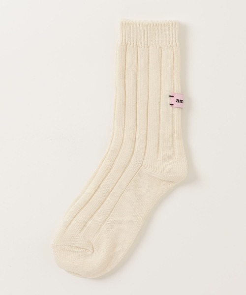 Libra Cue（リブラ キュー）の「バックポイントリブソックス（ソックス/靴下・レディース・アイボリー/ブラック/カーキ/ホワイト・FREE）」の10枚目の写真