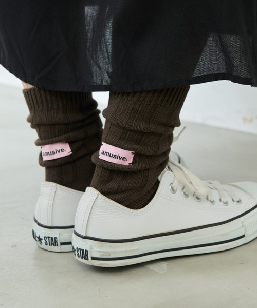 Libra Cue（リブラ キュー）の「バックポイントリブソックス（ソックス/靴下・レディース・アイボリー/ブラック/カーキ/ホワイト・FREE）」の16枚目の写真