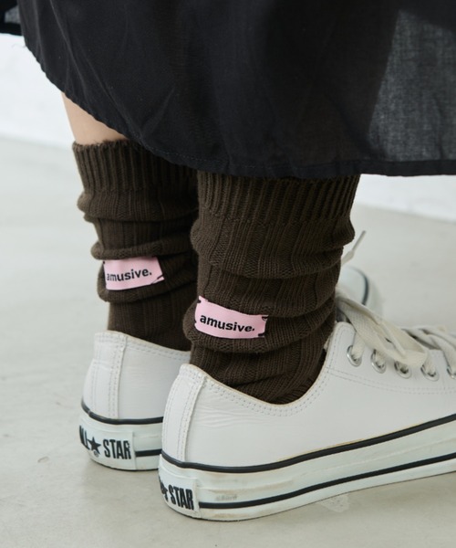 Libra Cue（リブラ キュー）の「バックポイントリブソックス（ソックス/靴下・レディース・アイボリー/ブラック/カーキ/ホワイト・FREE）」の21枚目の写真