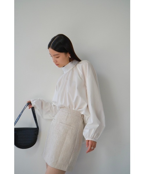 DRWCYS(ドロシーズ)の「2WAYスタンドカラーブラウス(シャツ/ブラウス・レディース・サックスブルー/オフホワイト・FREE)」の9枚目の写真