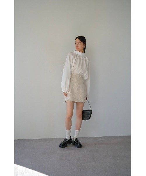 DRWCYS(ドロシーズ)の「2WAYスタンドカラーブラウス(シャツ/ブラウス・レディース・サックスブルー/オフホワイト・FREE)」の10枚目の写真