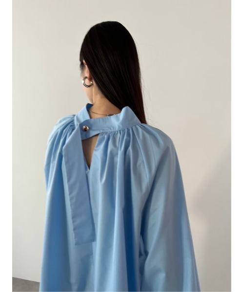 DRWCYS(ドロシーズ)の「2WAYスタンドカラーブラウス(シャツ/ブラウス・レディース・サックスブルー/オフホワイト・FREE)」の22枚目の写真