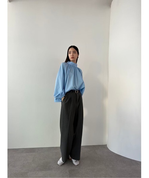 DRWCYS(ドロシーズ)の「2WAYスタンドカラーブラウス(シャツ/ブラウス・レディース・サックスブルー/オフホワイト・FREE)」の18枚目の写真