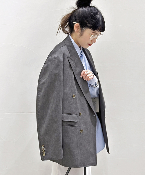 FREEMANS SPORTING CLUB(フリーマンズ スポーティング クラブ)の「【FREEMANS SPORTING CLUB】RIVINGTON JACKET(テーラードジャケット・レディース・チャコールグレー・38/36)」の2枚目の写真