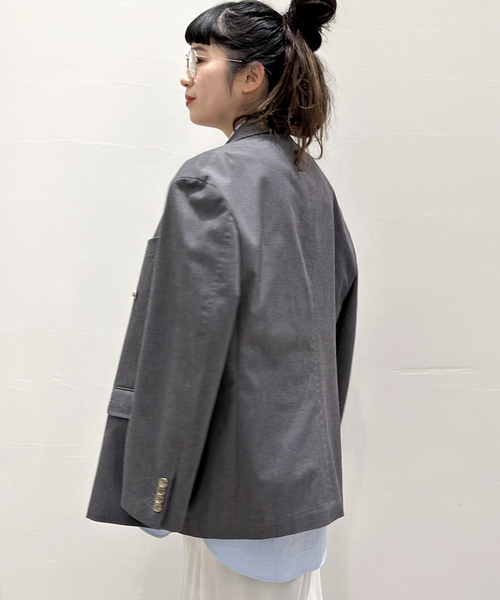 FREEMANS SPORTING CLUB(フリーマンズ スポーティング クラブ)の「【FREEMANS SPORTING CLUB】RIVINGTON JACKET(テーラードジャケット・レディース・チャコールグレー・38/36)」の3枚目の写真