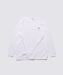 GAUZE FRENCH TERRY HENLEY NECK / ヘンリーネック
